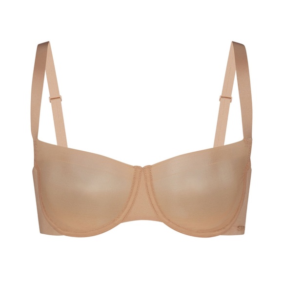 SKIMS NWT No Show Unlined Balconette Bra - Clay - Picture 3 of 4